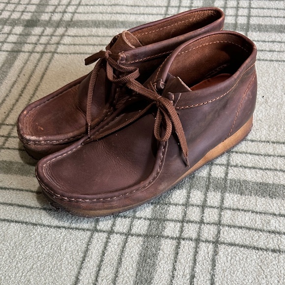 Clark’s wallabies Men\'s Brown Leather Shoes 9.5 main image 10